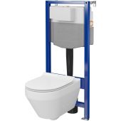 Zestaw Cersanit Crea miska WC CleanOn z deską wolnoopadającą i stelaż podtynkowy Aqua 2.0 S701-808