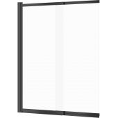 Cersanit Larga parawan nawannowy 115 cm dwuskrzydłowy szkło przezroczyste/czarny S932-142