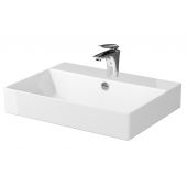 Cersanit Inverto umywalka 60x45 cm nablatowa biała K671-005