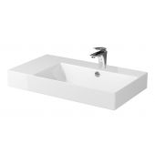 Cersanit Inverto umywalka 80x45 cm lewa nablatowa biała K671-016