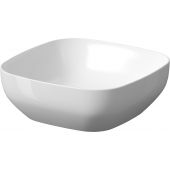 Cersanit Larga umywalka 38 cm nablatowa kwadratowa biała K677-004