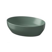 Cersanit Larga umywalka 50,5x38,5 cm nablatowa owalna zielony mat K677-054
