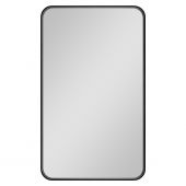 Dubiel Vitrum Rio Black lustro łazienkowe 50x80 cm prostokątne rama czarna