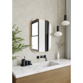 Dubiel Vitrum Luis Gold lustro 60x80 cm owalne złoty