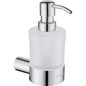 Deante Round dozownik do mydła 200 ml ścienny szkło mleczne/chrom połysk ADR0421