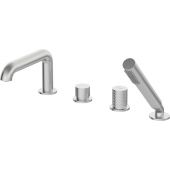 Deante Silia Hexa bateria wannowo-prysznicowa nawannowa stal BHS_F14M