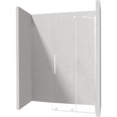 Deante Prizma ścianka prysznicowa walk-in 90 cm biały mat/szkło przezroczyste KTJ_A39R