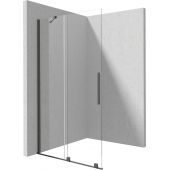 Deante Prizma ścianka prysznicowa walk-in 90 cm titanium/szkło przezroczyste KTJ_D39R