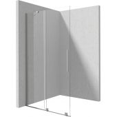 Deante Prizma ścianka prysznicowa walk-in 100 cm stal szczotkowana/szkło przezroczyste KTJ_F30R