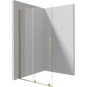 Deante Prizma ścianka prysznicowa walk-in 120 cm złoty szczotkowany/szkło przezroczyste KTJ_R32R