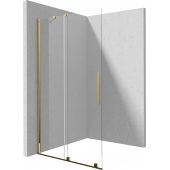 Deante Prizma ścianka prysznicowa walk-in 120 cm złoty połysk/szkło przezroczyste KTJ_Z32R