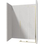 Deante Prizma ścianka prysznicowa walk-in 90 cm złoty połysk/szkło przezroczyste KTJ_Z39R