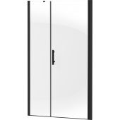 Deante Moon Nero drzwi prysznicowe 90 cm wnękowe czarny/szkło przezroczyste KTMN11P