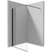 Deante Kerria Plus Nero Walk-In ścianka prysznicowa 110 cm wolnostojąca czarny mat/szkło przezroczyste KTSN31P