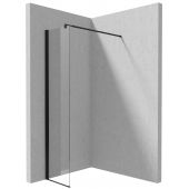 Deante Kerria Plus ścianka prysznicowa walk-in 40 cm czarny mat/szkło przezroczyste KTS_N84P