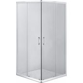 Deante Funkia kabina 90 cm kwadratowa chrom/szkło przezroczyste KYC041K
