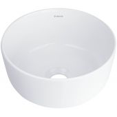 Deante Jasmin umywalka 28x28 cm okrągła nablatowa biała CDJ6U2S