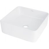 Deante Jasmin umywalka 34,5 cm kwadratowa nablatowa biała CDJ6U3S