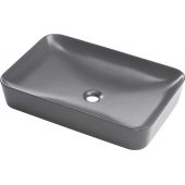 Deante Tess umywalka 59,7x39,6 cm nablatowa prostokątna titanium CDSDU6S