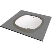 Deante Alpinia umywalka 38x38 cm podblatowa kwadratowa biała CGA6U4U