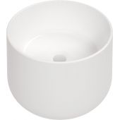 Deante Arnika umywalka 37,5x37,5 cm okrągła nablatowa biała CGN_6U32