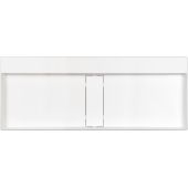 Deante Blur umywalka 100x40 cm prostokątna nablatowa biała CQB_AU1S