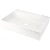 Deante Correo umywalka 50x40 cm prostokątna nablatowa biała CQR_AU5S