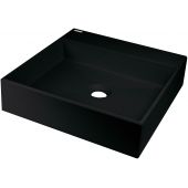 Deante Correo umywalka 40x40 cm kwadratowa nablatowa czarna CQR_NU4S