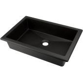 Deante Correo umywalka 50x35 cm prostokątna wpuszczana-podblatowa czarna CQR_NU5U