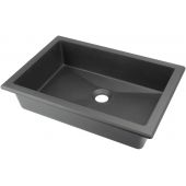 Deante Correo umywalka 50x35 cm prostokątna wpuszczana-podblatowa antracyt CQR_TU5U