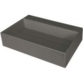 Deante Correo umywalka 60x40 cm prostokątna nablatowa antracyt CQR_TU6M