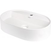 Deante Silia umywalka 55x35 cm owalna nablatowa biała CQS_AU6B