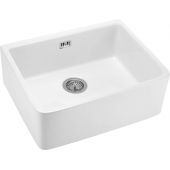 Deante Sabor zlewozmywak ceramiczny 59,5x47,5 cm biały ZCB610K