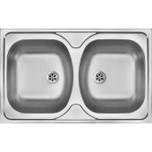 Outlet - Deante Tango zlewozmywak stalowy 80x50 cm nakładany stal satynowa ZM50200