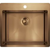 Deante Olfato zlewozmywak stalowy 55x50,5 cm brąz szczotkowany ZPO_C10B