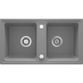 Deante Zorba zlewozmywak granitowy 78x43,5 cm szary metalik ZQZS203
