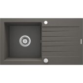 Deante Zorba zlewozmywak granitowy 76x44 cm wpuszczany antracyt metalik ZQZT113