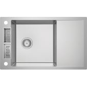Deante Magnetic zlewozmywak stalowy 82x50 cm stal szczotkowana ZRM_0113