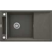 Deante Magnetic zlewozmywak granitowy 82x50 cm magnetyczny antracyt metalik ZRMT113
