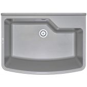 Deante Garden komora gospodarcza 61,7x45 cm tworzywo/tekstura granitowa szary mat ZYT310B