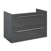 Elita Kwadro Plus komoda 80 cm wisząca antracyt 166774