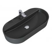 Elita Babette umywalka 81,5x41,5 cm owalna nablatowa anthracite matt RE040820016010