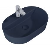 Elita Babette umywalka 62x41,2 cm owalna nablatowa navy blue matt RE040620017030