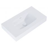Elita Dimple umywalka 80,6x46 cm prostokątna ścienna white matt RE040800025290