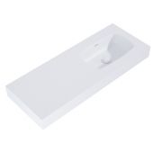 Elita Dimple umywalka 121x46 cm prostokątna ścienna white matt RE041202025290