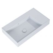 Elita Level umywalka 80,5x45,5 cm prostokątna ścienna lewa stone matt RE041461177040