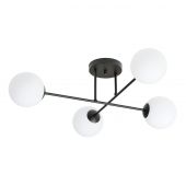 Emibig Roma lampa podsufitowa 4x10 W czarna 1232/4