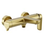 Excellent Clever 2.0 bateria wannowo-prysznicowa ścienna złoty szczotkowany AREX.4105GB