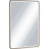 Excellent Corido lustro 60x80 cm prostokątne z oświetleniem z matą grzewczą z ramą miedź szczotkowana DOEX.CO080.060.CB