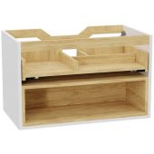 Excellent Tuto 2.0 korpus szafki 80x46.5x50 cm podumywalkowa wisząca biała-dąb MLEX.2171.800.WHBL